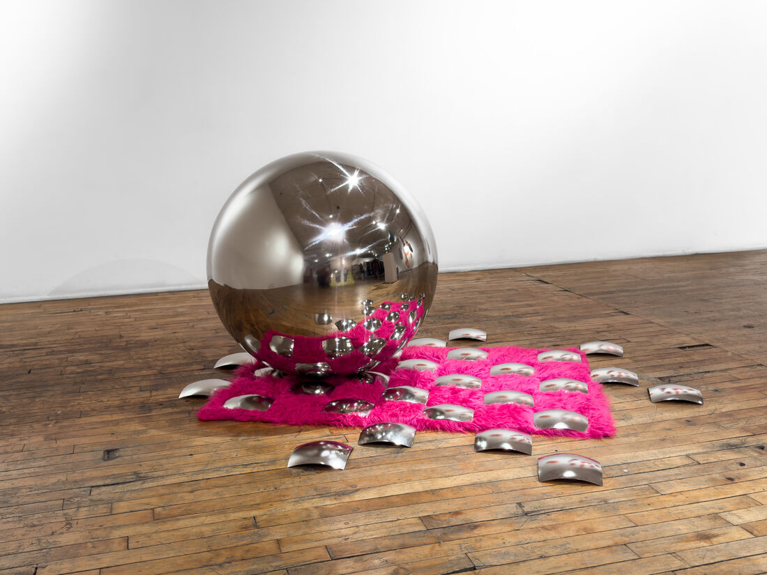 Untitled (Where the Light Echoes), stainless steel sculpture